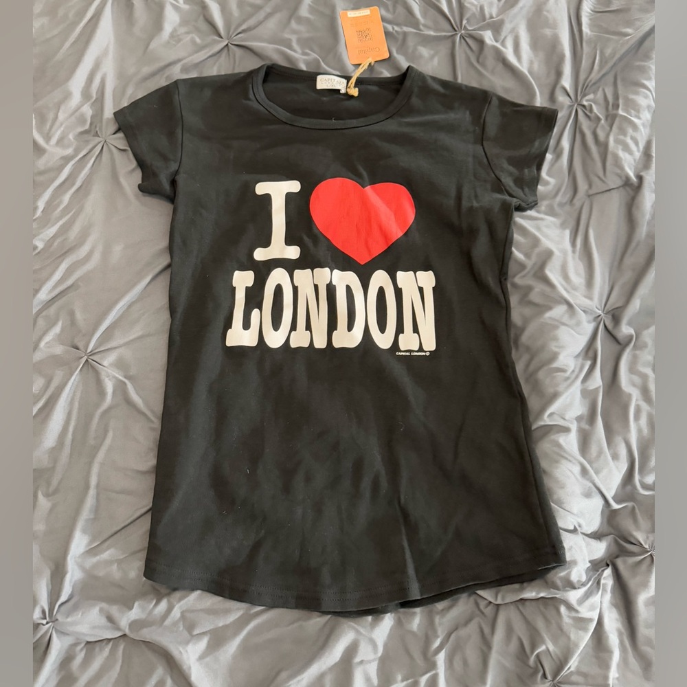Black I love London shirt